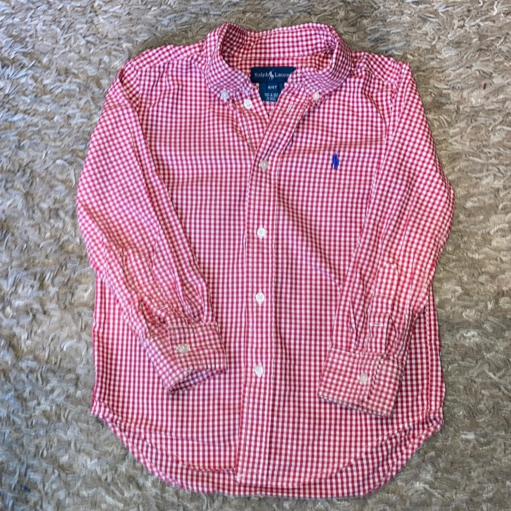 Boys Ralph Lauren button down ; size: 4/4t